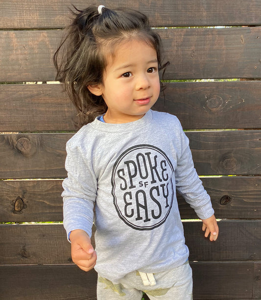 Kid's Spoke Easy long sleeve T Gray