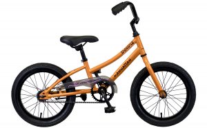 16" orange KHS Doodle kids bike single speed.