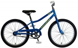20" blue KHS FIZZ kids bike.