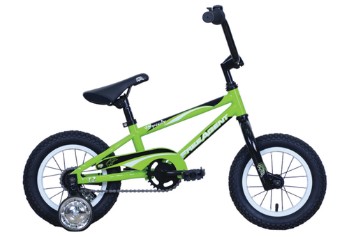8" FREE AGENT Lil' Speedy kids bike in lime.